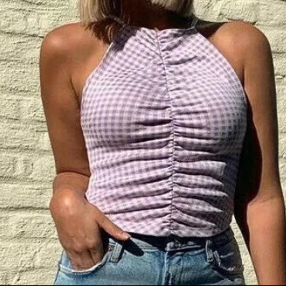 Zara Cropped Halter Top